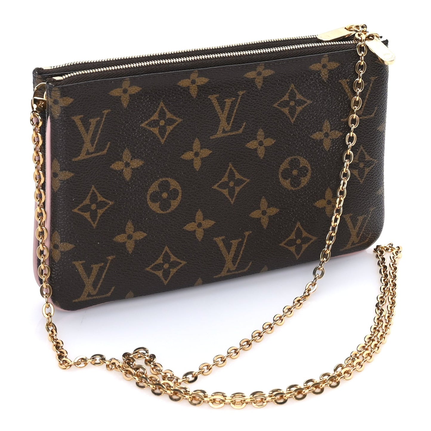Monogram Blooming Flowers Double Zip Pochette