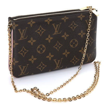 Louis Vuitton Monogram Blooming Flowers Double Zip Pochette 2 of 7