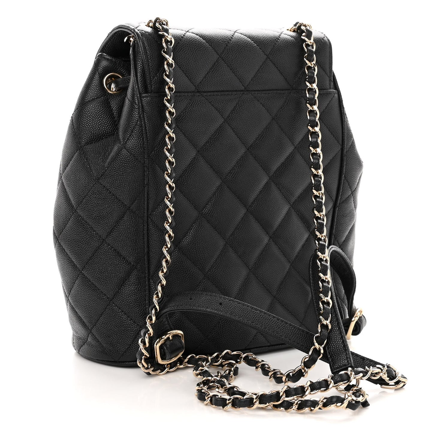 Caviar Quilted Backpack Bag Black