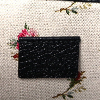 Gucci Calfskin Web Floral Embroidered Medium Dionysus Shoulder Bag Black 5 of 9