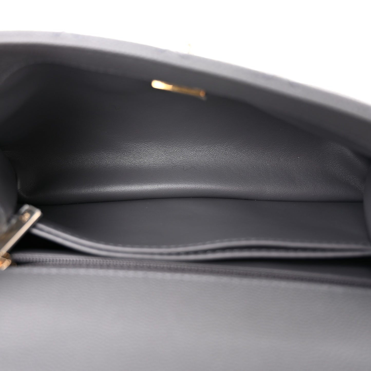 Caviar Quilted Mini Coco Handle Flap Grey