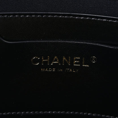 Chanel Raffia Braided Lambskin Shopping Tote Beige Black 6 of 9