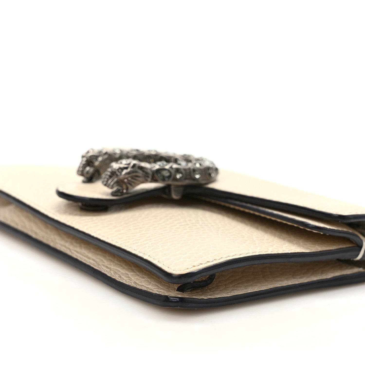 Gucci Dollar Calfskin Crystal Super Mini Dionysus Shoulder Bag Mystic White Black Diamond 9 of 9