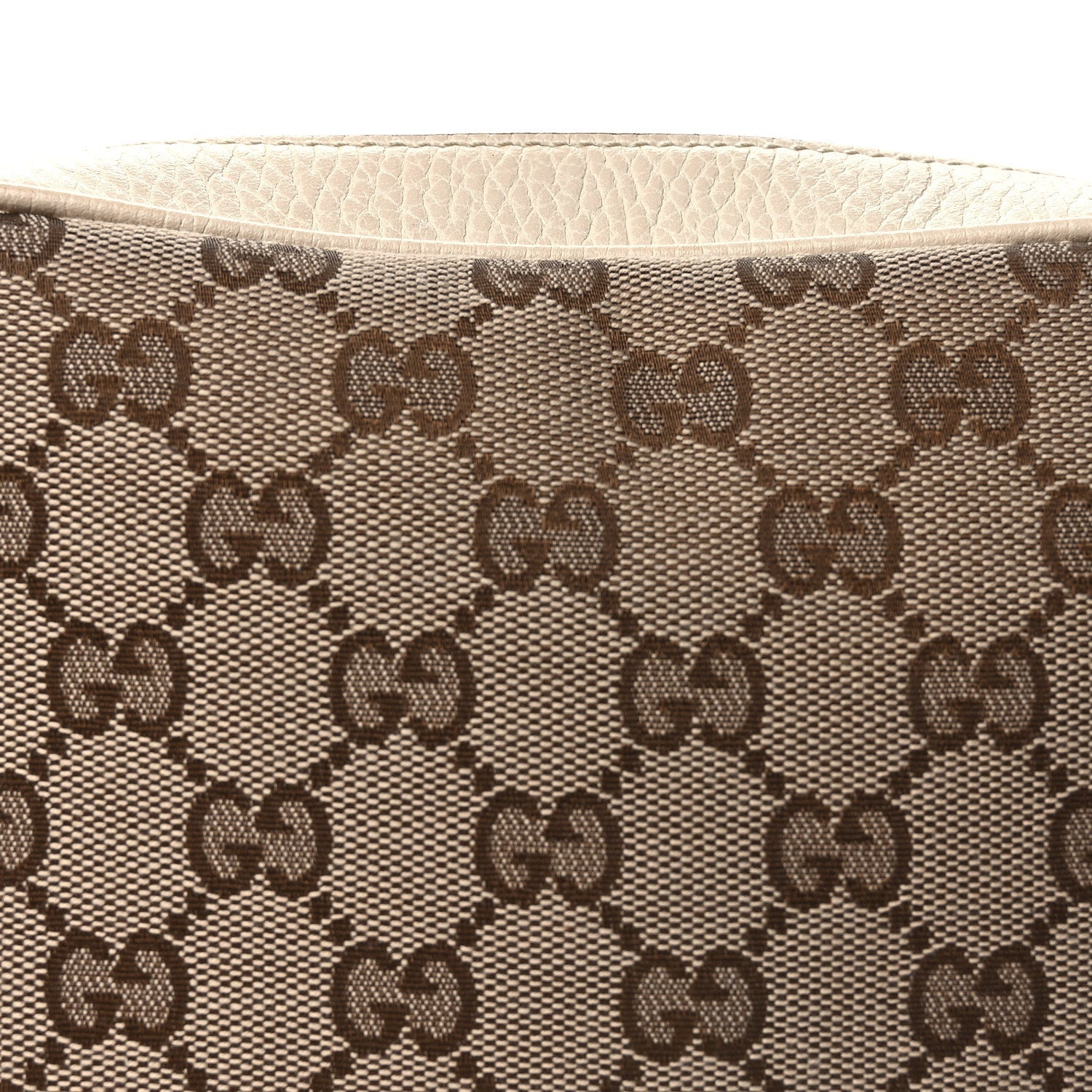 Gucci Monogram Dollar Calfskin Mini Bree Messenger Bag  Beige Ebony Avoire 6 of 8