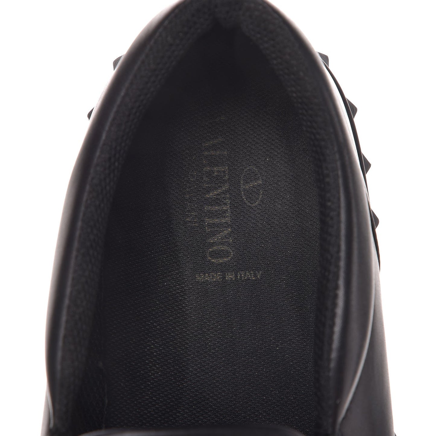 Vitello Rockstud Slip On Sneakers 43 Black