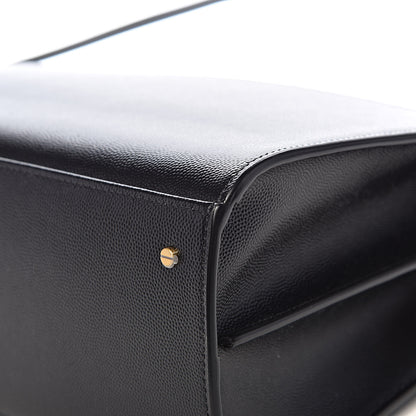 Saint Laurent Grain de Poudre Medium Classic Monogram Cassandra Top Handle Black Rouge Legion 13 of 14