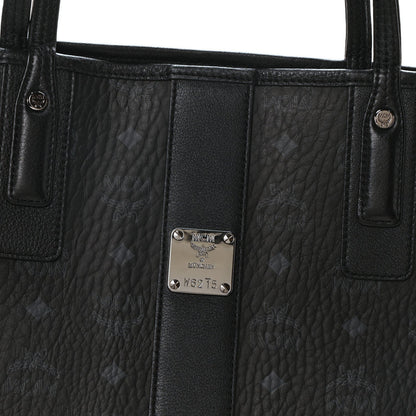 MCM Visetos Large Liz Reversible Shopper Tote Black 7 of 7