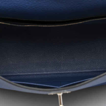 Hermes Togo Kelly Retourne 35 Bleu Brighton 5 of 10