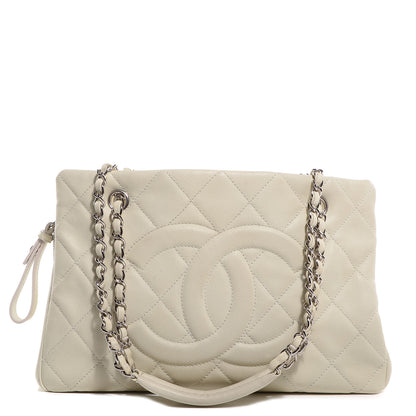 Chanel Caviar CC Timeless Soft Tote Off White 1 of 7