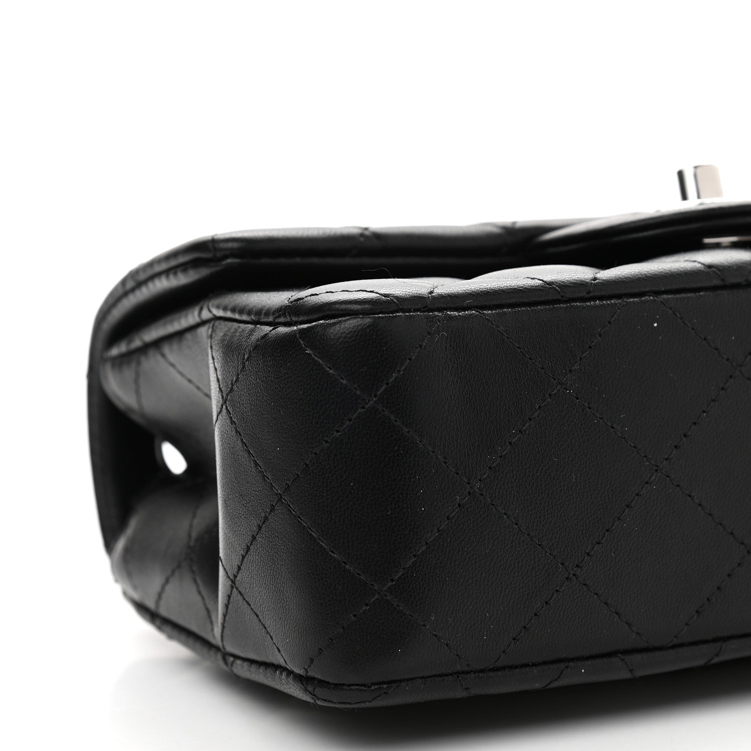 Chanel Lambskin Quilted Mini Rectangular Flap Black 8 of 9