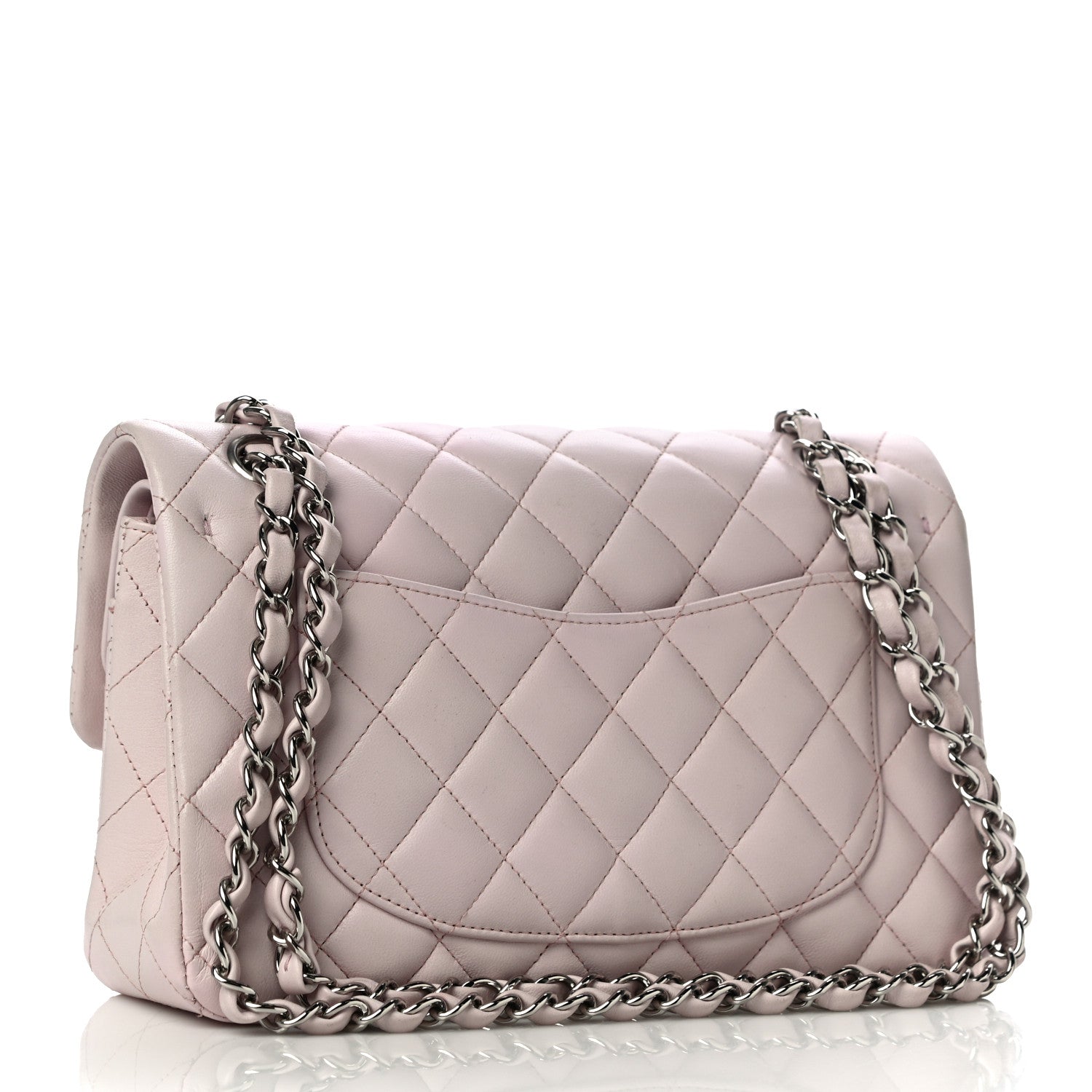 Chanel Lambskin Quilted Small Double Flap Light Pink 3 of 10
