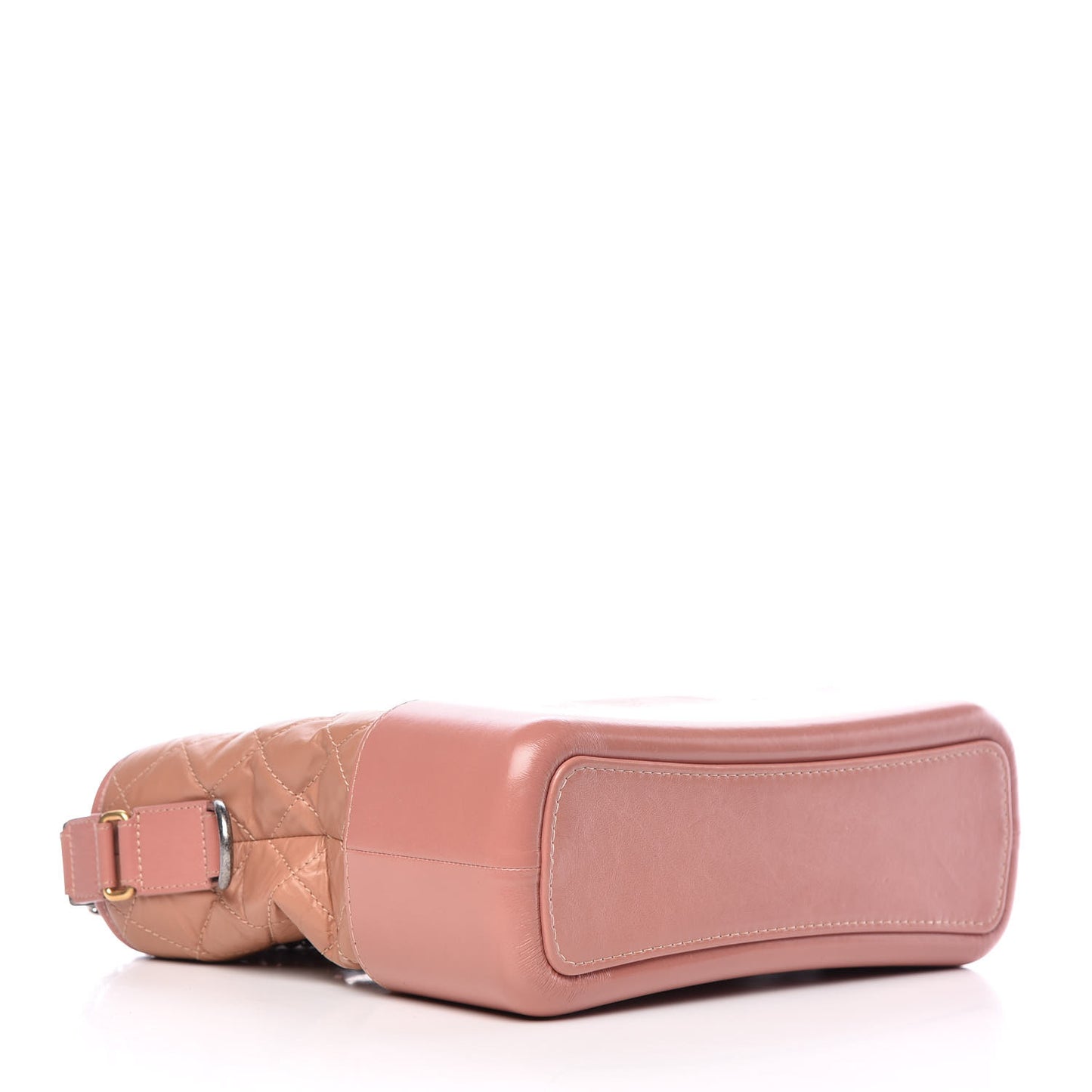 Aged Calfskin Quilted Medium Gabrielle Hobo Pink