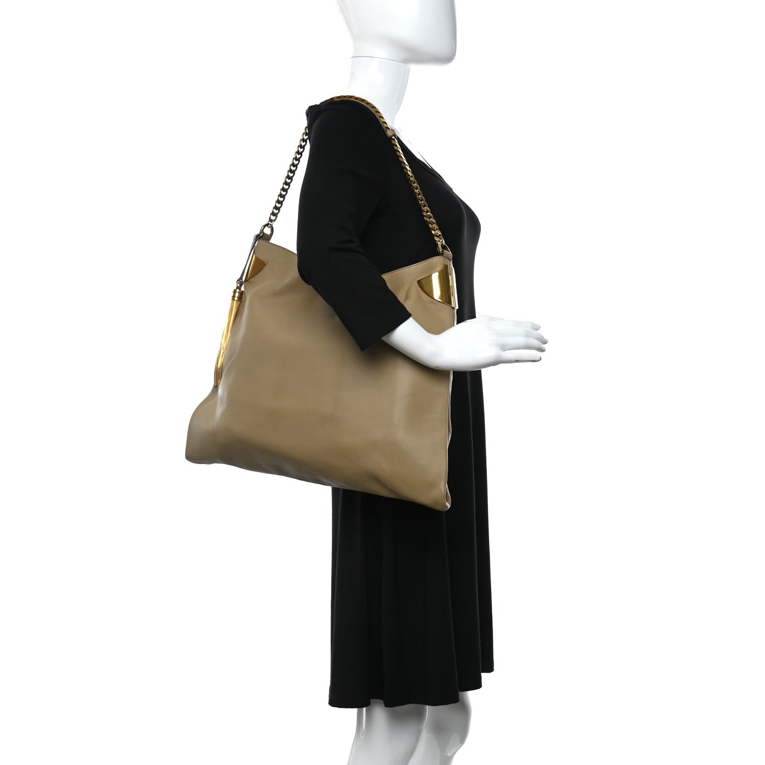 Gucci Lambskin 1970 Large Shoulder Bag Beige 2 of 14