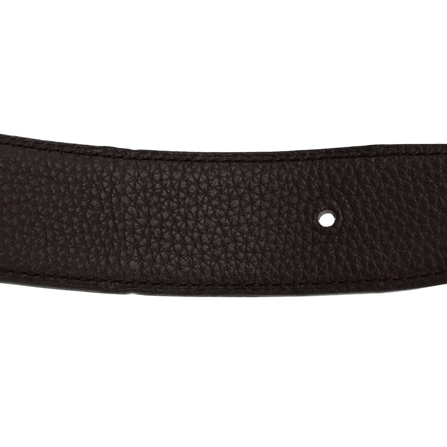 Hermes Box Togo 32mm H Belt 90 36 Black Chocolate 4 of 10
