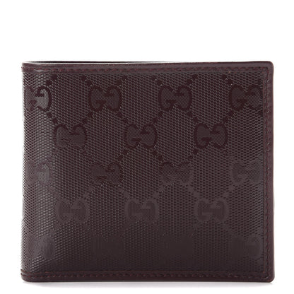 Gucci Imprime Monogram Bi-Fold Wallet Bordeaux 1 of 13