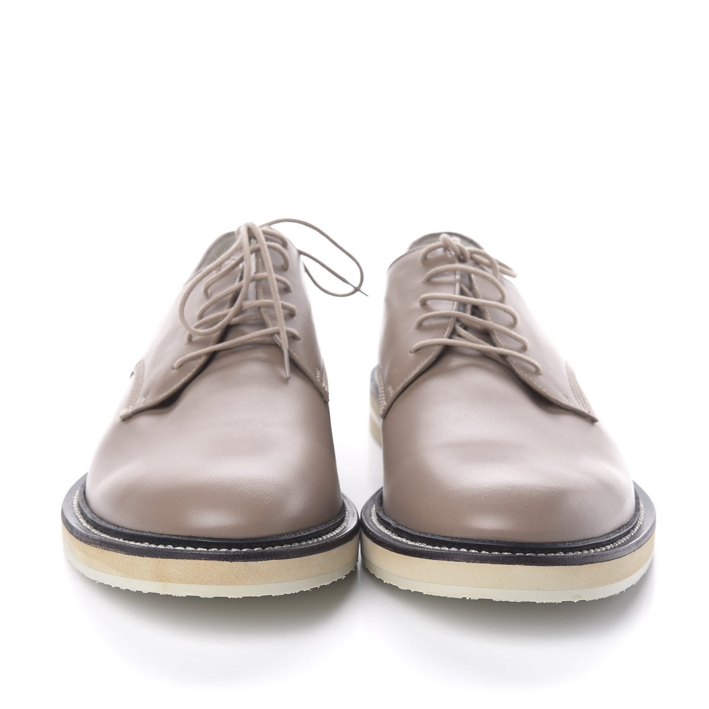 Calfskin Cirano Lux Mens Lace-up Oxfords 9 Chalk