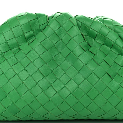 Bottega Veneta Nappa Intrecciato The Mini Pouch Clutch Parakeet 8 of 10