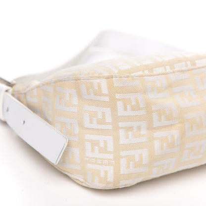 Fendi Zucchino Baguette White Beige 7 of 9