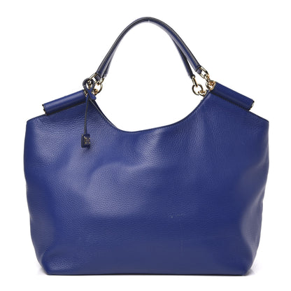 Dolce & Gabbana Soft Grain Calfskin Medium Tote Blue 1 of 9
