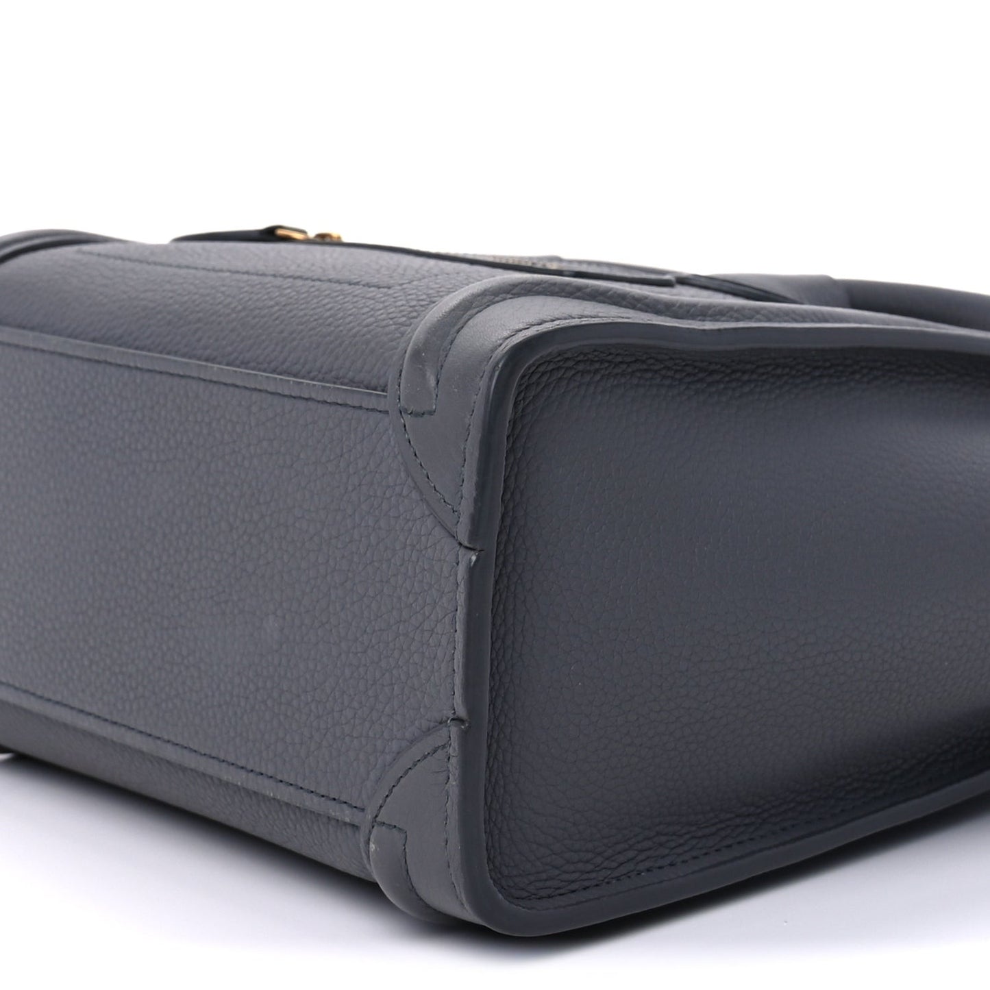 Baby Drummed Calfskin Nano Luggage  Kohl