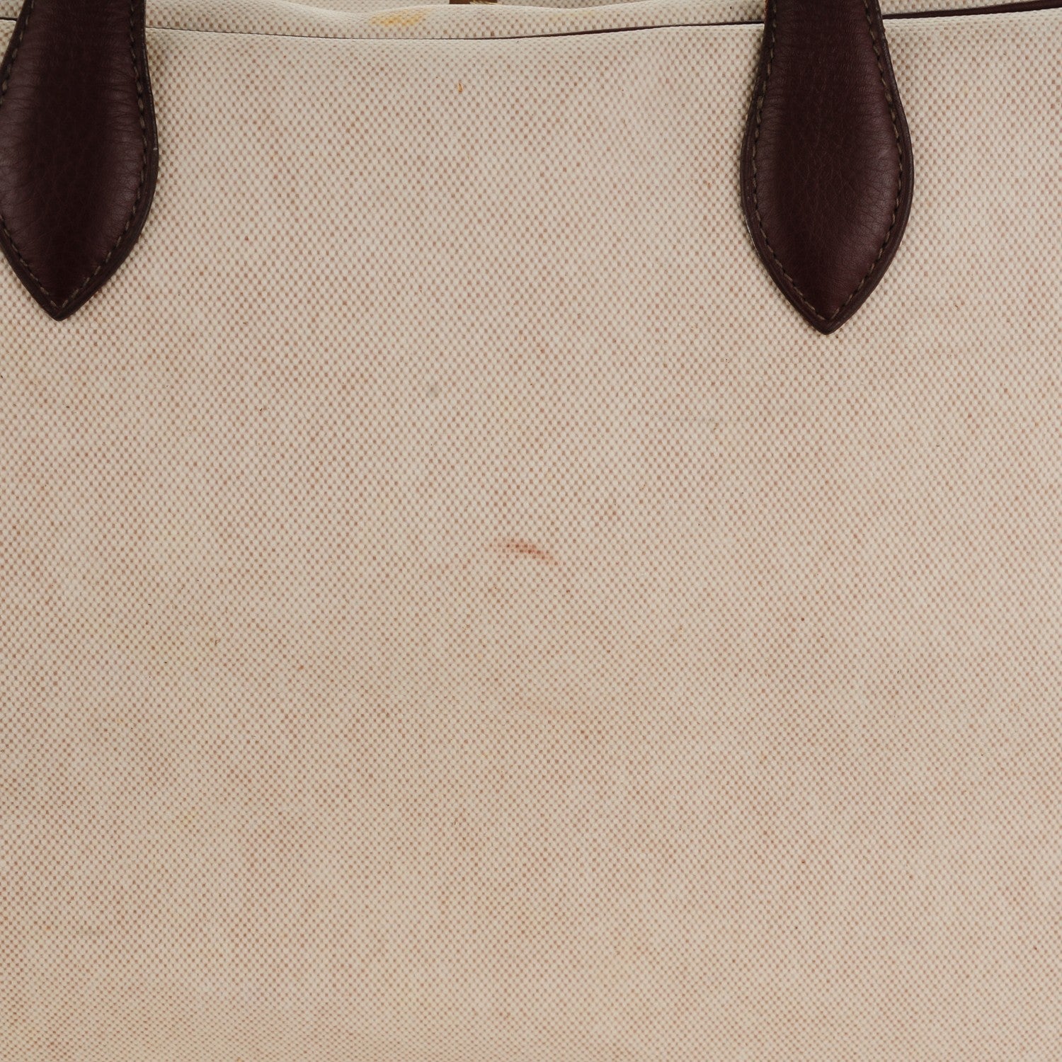 Hermes Taurillon Clemence Toile Victoria 50 Ecru Havane 17 of 17