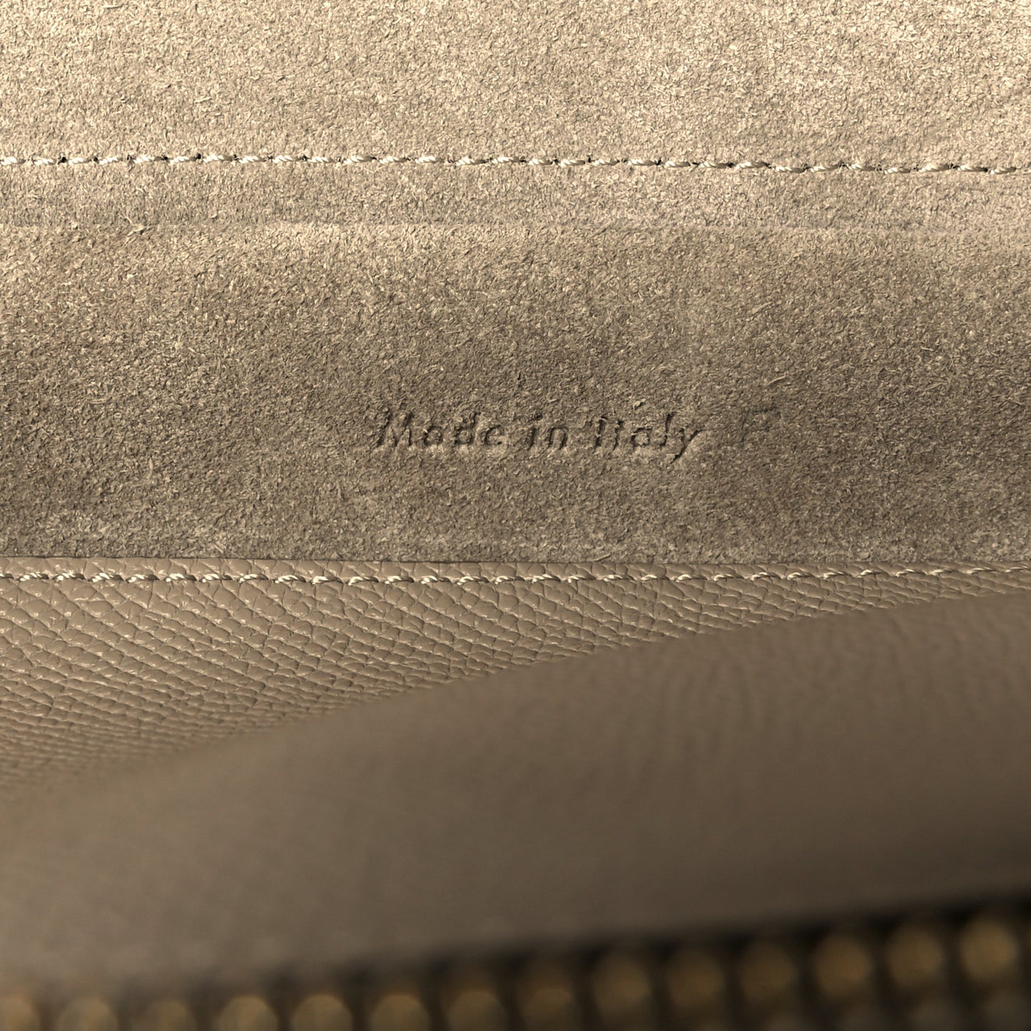 Grained Calfskin Nano Belt Bag Light Taupe