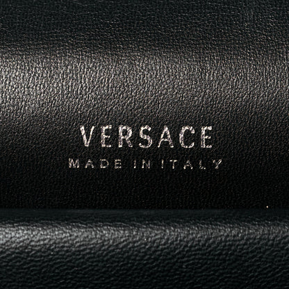 Versace Nappa Quilted Virtus Top Handle Shoulder Bag Grey 6 of 12