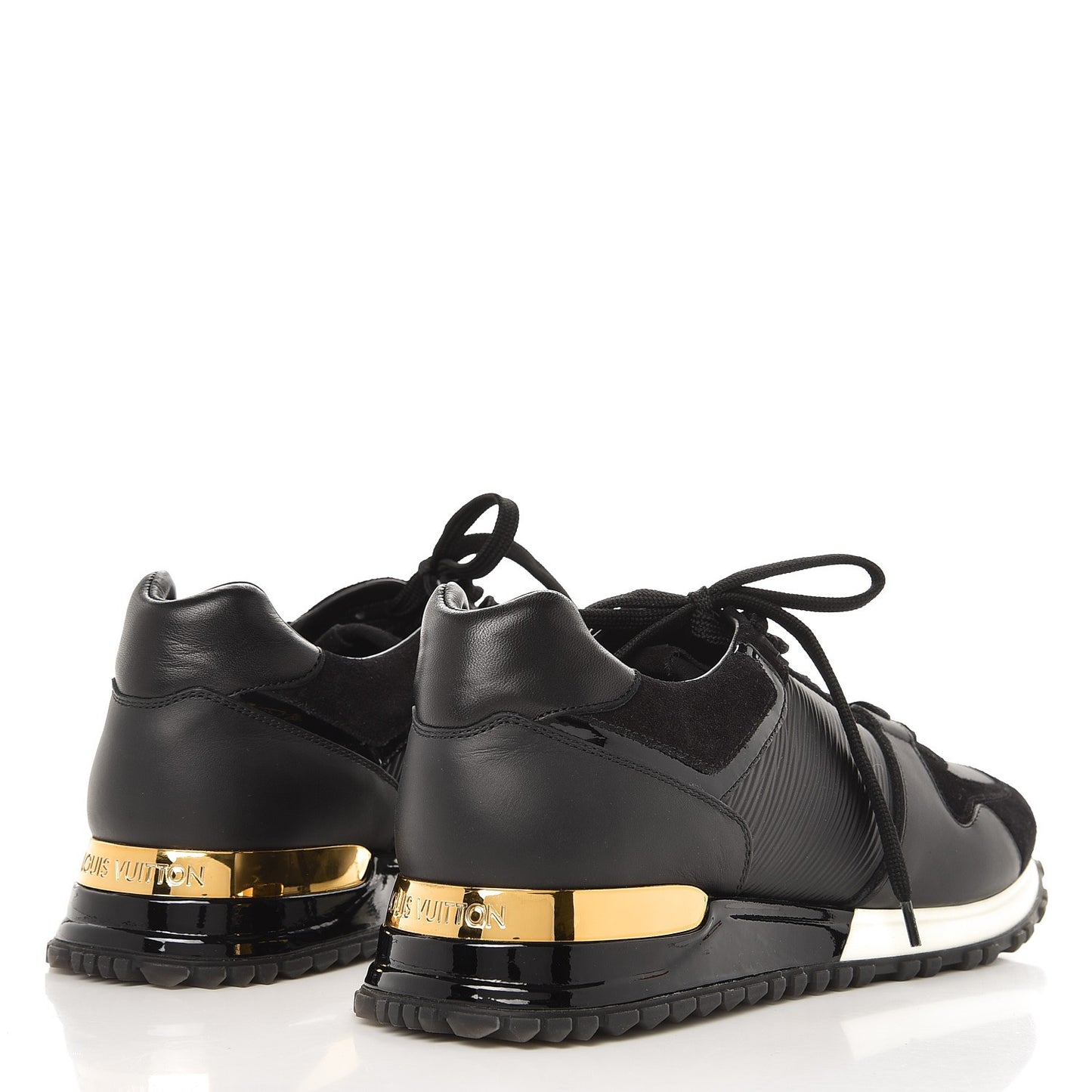 Epi Suede Run Away Sneakers 38.5 Black