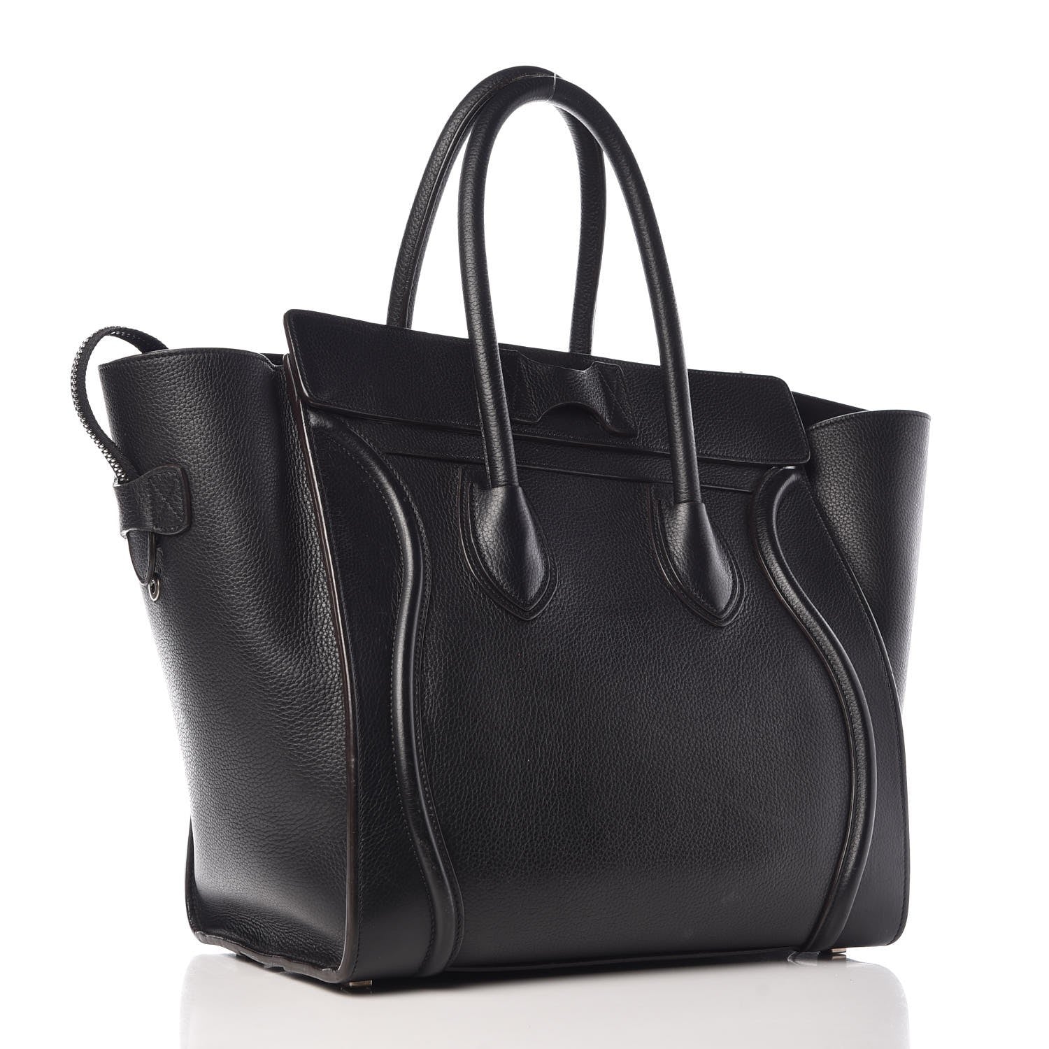 Celine Drummed Calfskin Mini Luggage Black 3 of 6