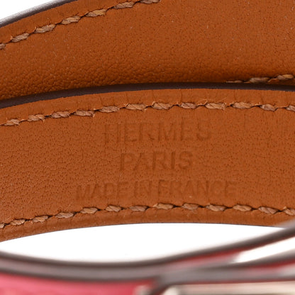 Hermes Swift Kelly Double Tour Bracelet T2  Rose Azalee 4 of 6