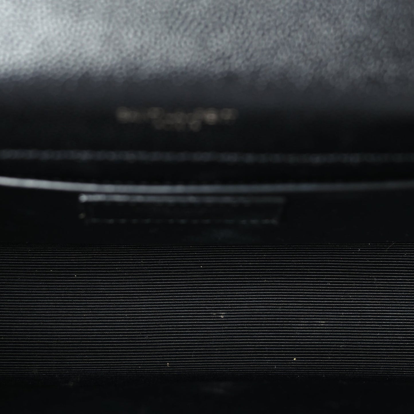 Grain De Poudre Small Monogram Monochrome Kate Satchel  Black