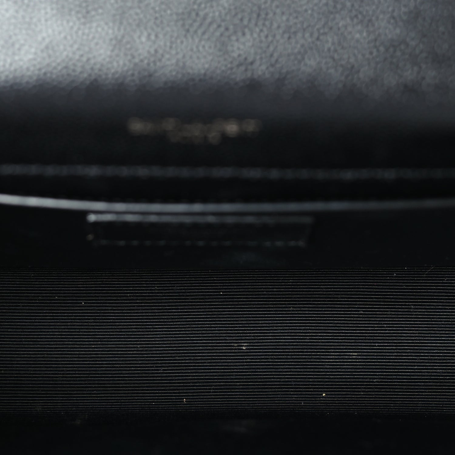 Saint Laurent Grain De Poudre Small Monogram Monochrome Kate Satchel  Black 4 of 8