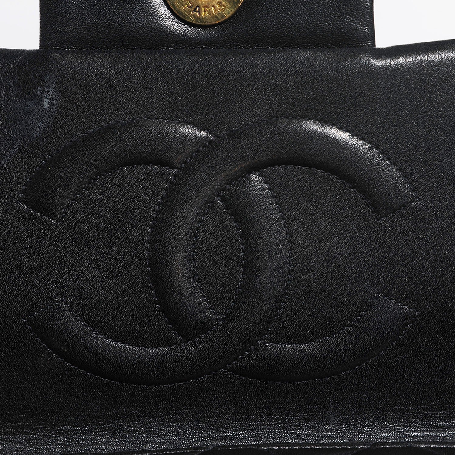 Chanel Lambskin Quilted XL Jumbo Flap Black 6 of 11