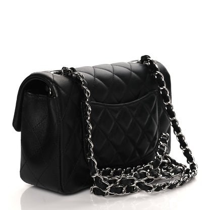 Chanel Lambskin Quilted Mini Rectangular Flap Black 3 of 11