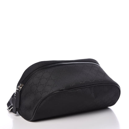 Gucci Nylon Monogram Fanny Pack Belt Bag Black 5 of 10