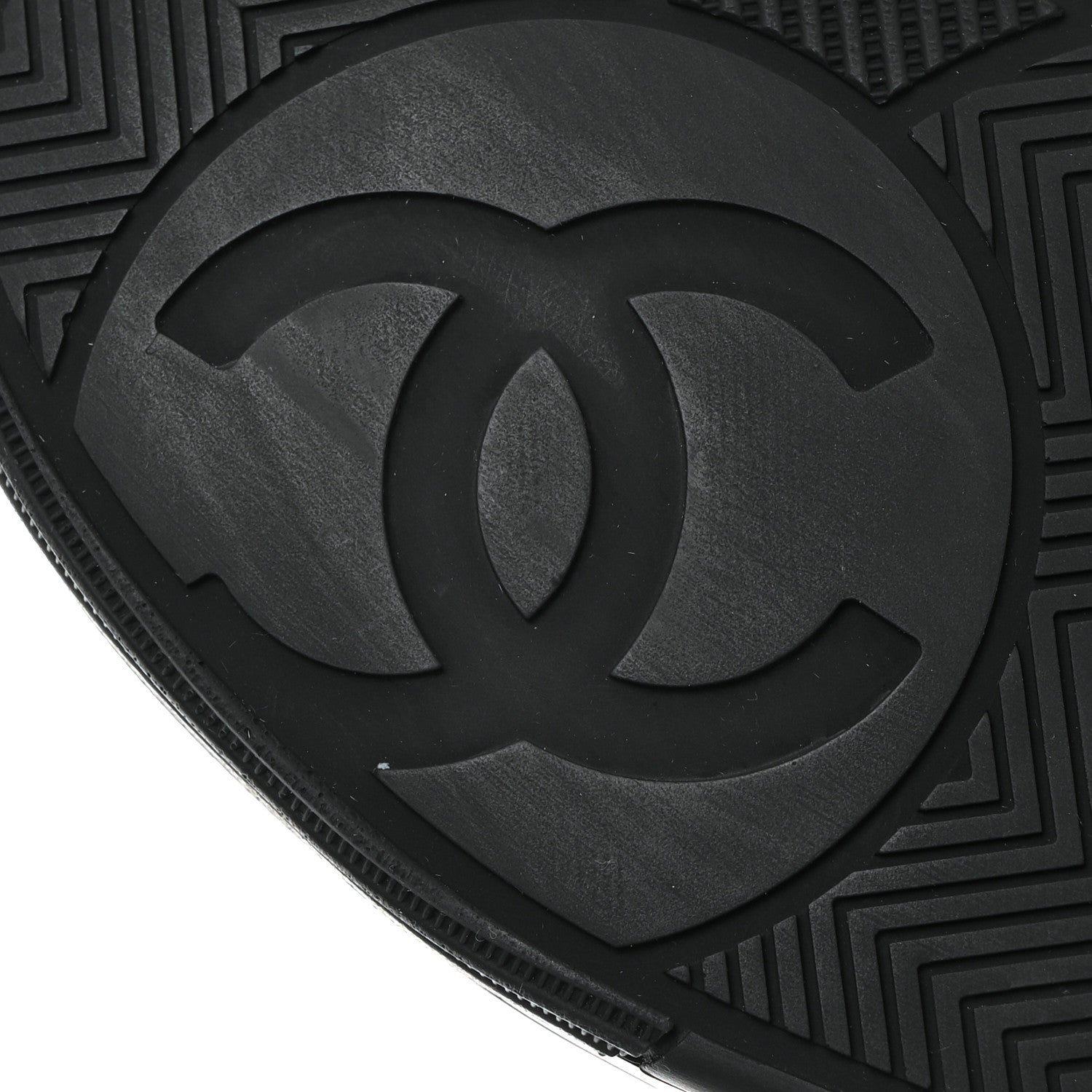 Chanel Calfskin CC Womens Sneakers 35 Black 8 of 10