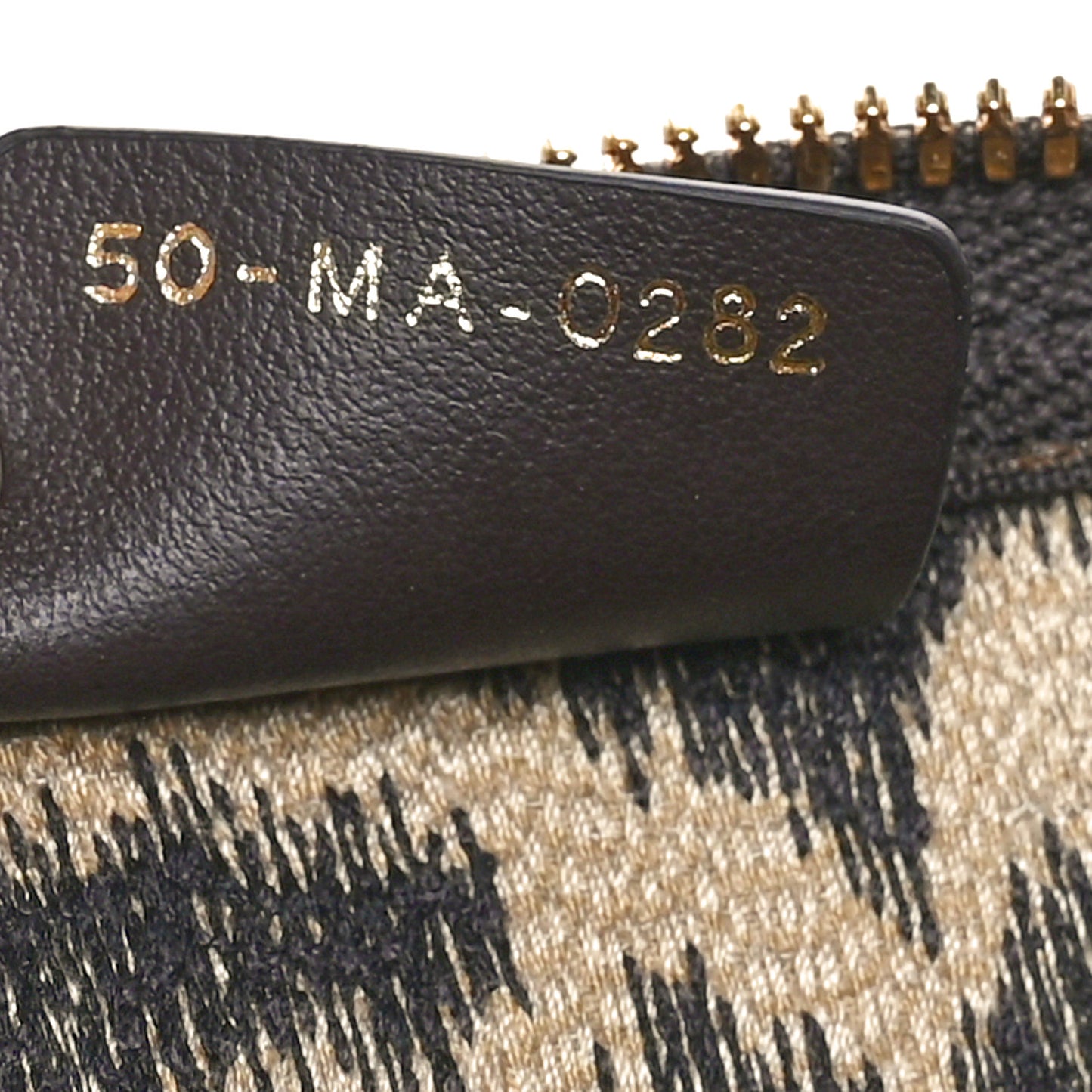 Canvas Leopard Print Cosmetic Pouch Beige