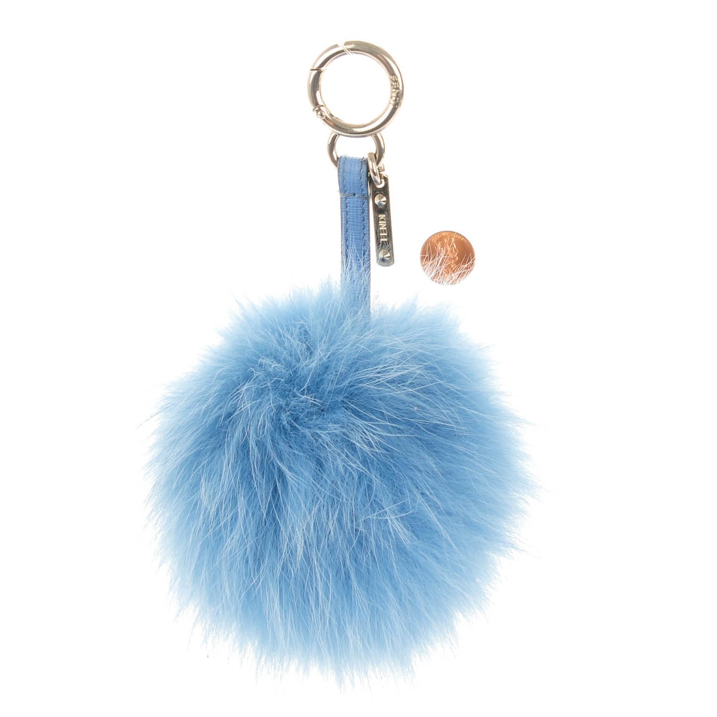 Fox Fur Vitello Elite Pom Pom Bag Charm Nebula