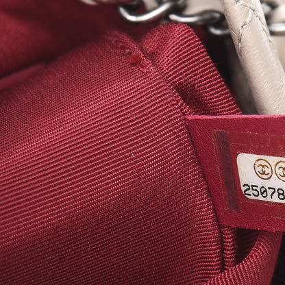 Chanel Aged Calfskin Quilted Gabrielle Backpack Beige 6 of 10