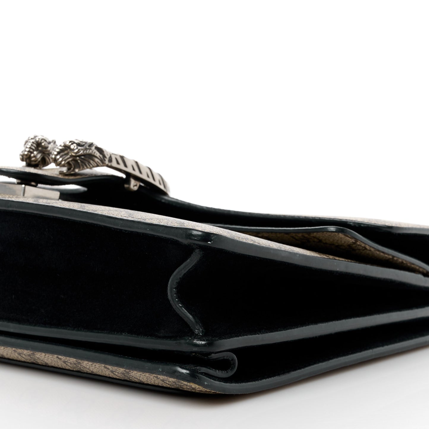 GG Supreme Monogram Medium Dionysus Shoulder Bag Black