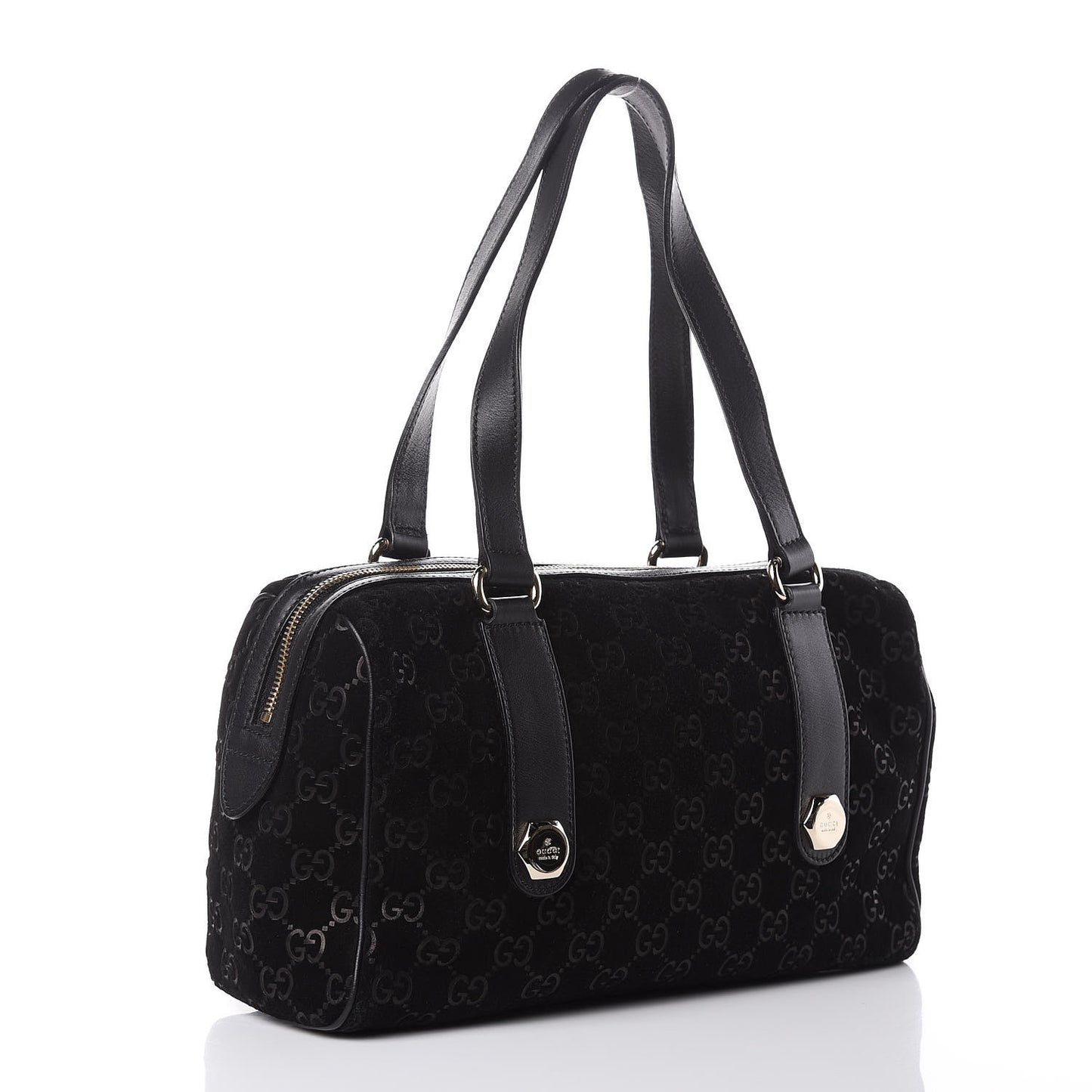 Guccissima Suede Charmy Boston Black