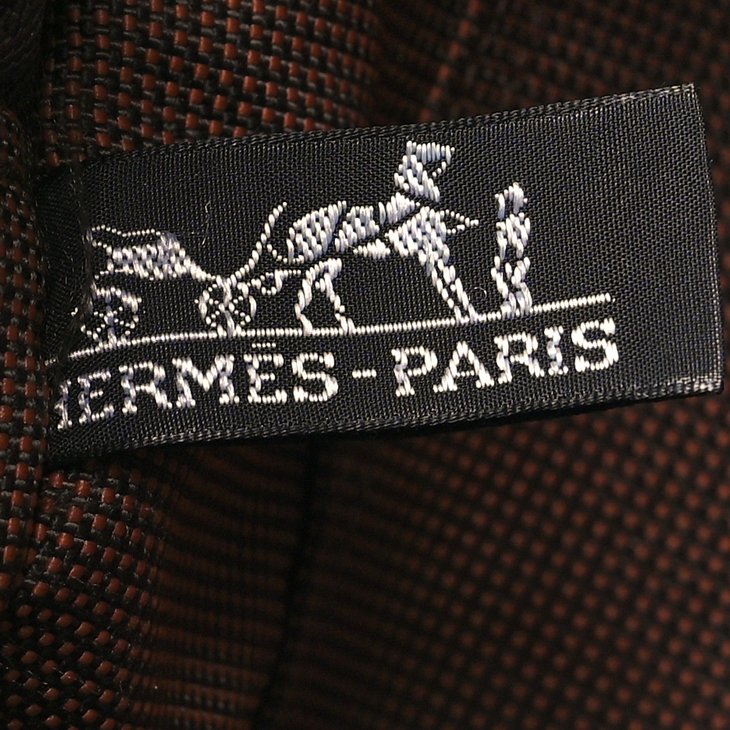 Hermes Canvas Herline MM Tote Brown 7 of 11