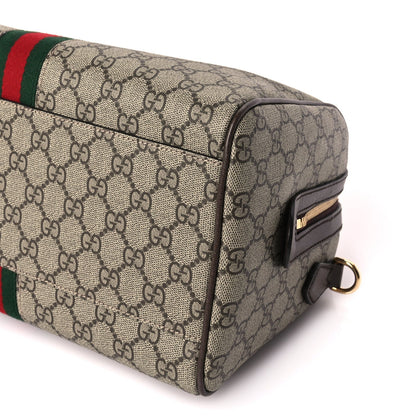 Gucci GG Supreme Monogram Web Medium Ophidia Top Handle Bag Beige Ebony 8 of 8
