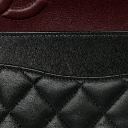 Chanel Lambskin Quilted Medium Double Flap Black 15 of 16