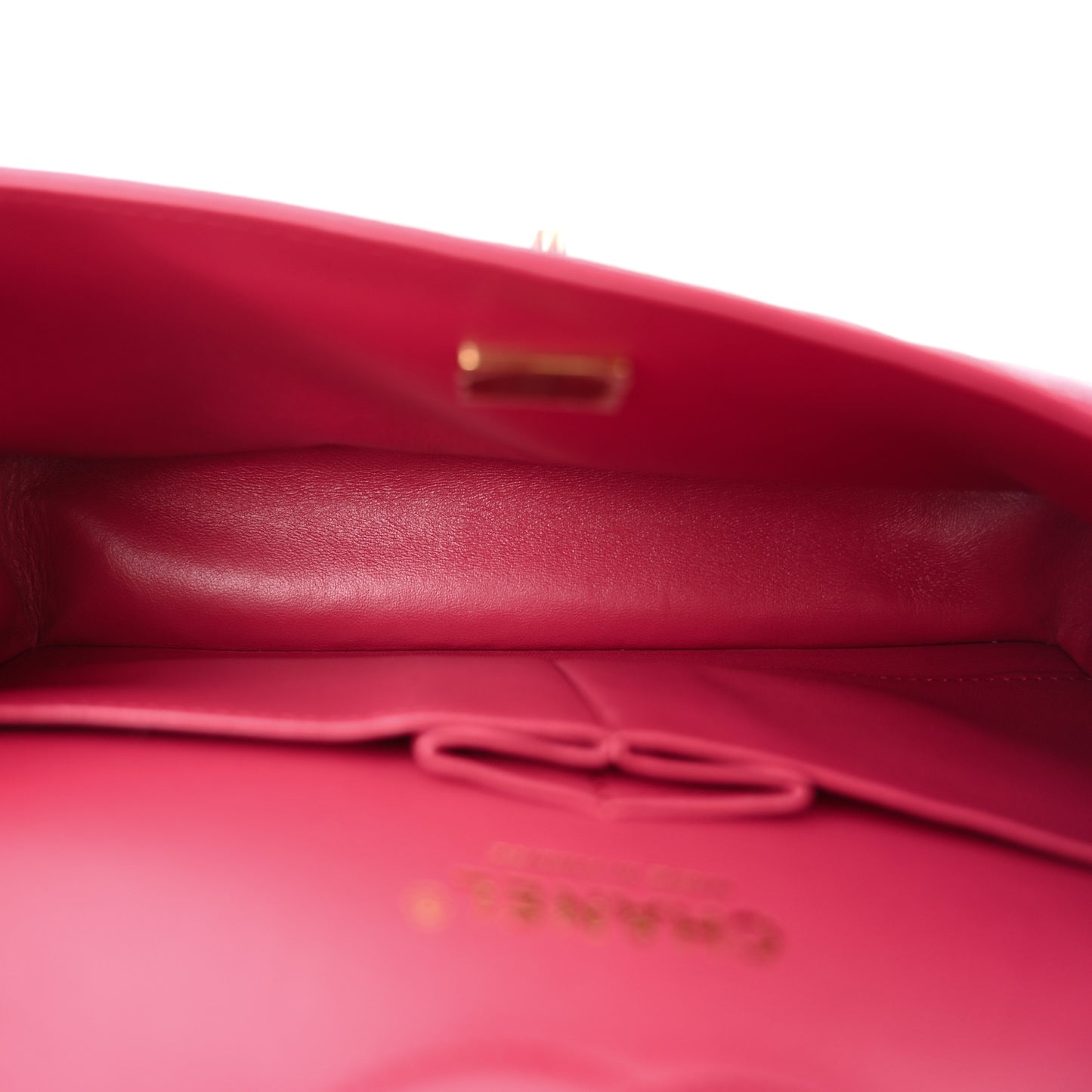 Caviar Quilted Small Double Flap Fuchsia