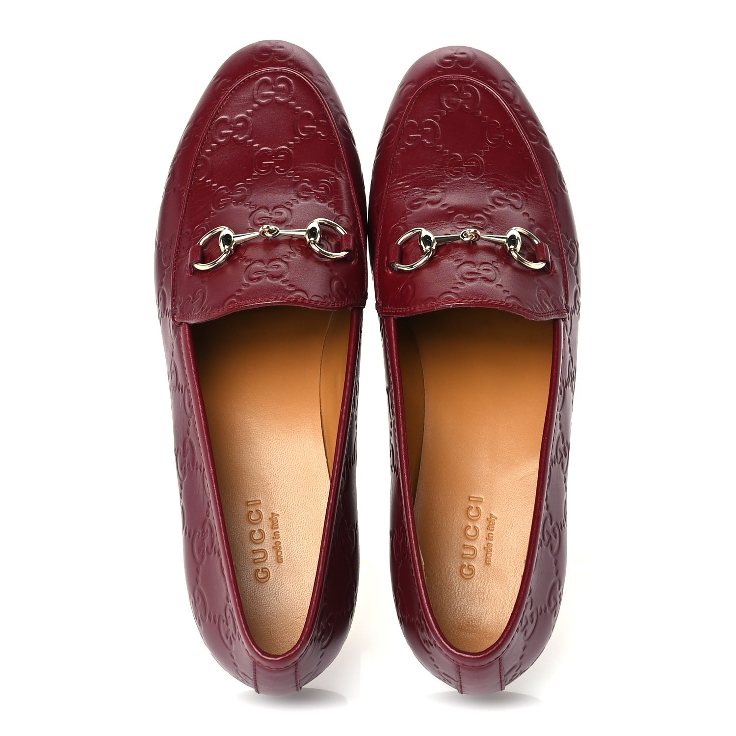 Gucci ssima Womens Jordaan Loafers 37 Rosso Ancora 4 of 6