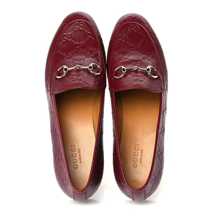 Gucci ssima Womens Jordaan Loafers 37 Rosso Ancora 4 of 6