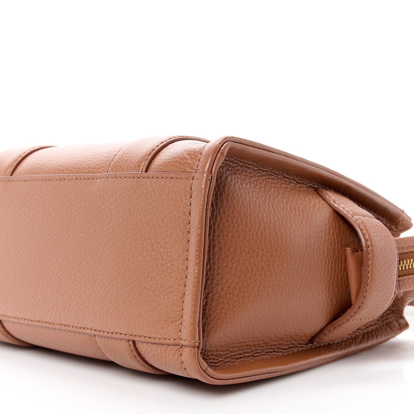 Grained Calfskin Mini The Tote Bag Argan Oil