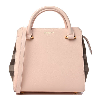 Burberry Calfskin Mega Check Mini Banwell Tote Pale Cameo 1 of 8