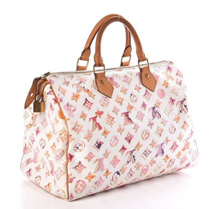 Louis Vuitton Watercolor Aquarelle Speedy 35 White 3 of 15